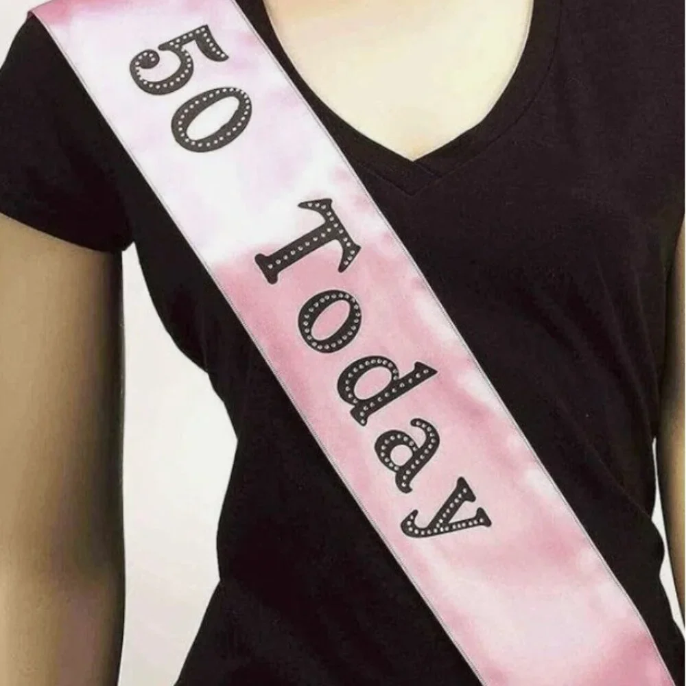 Forum Novelties Pink Satin Birthday Celebration Sash Elegant Party Supplies